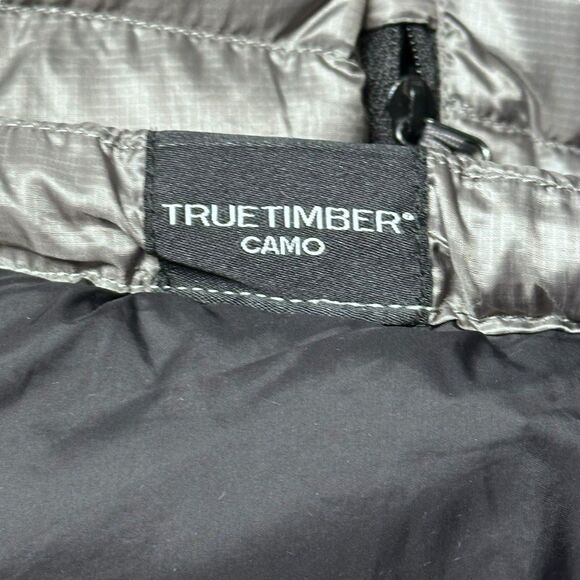 TrueTimber Pulse Silver Puffer Jacket Women’s Medium Lightweight Quilted Zip Up - Picture 10 of 14